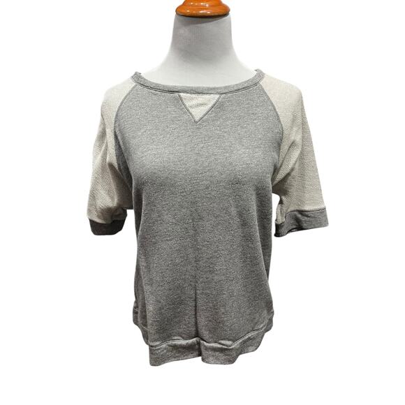 Calvin Klein Women's Performance Gray Short Sleeve Active Top SIZE Large - Picture 1 of 6